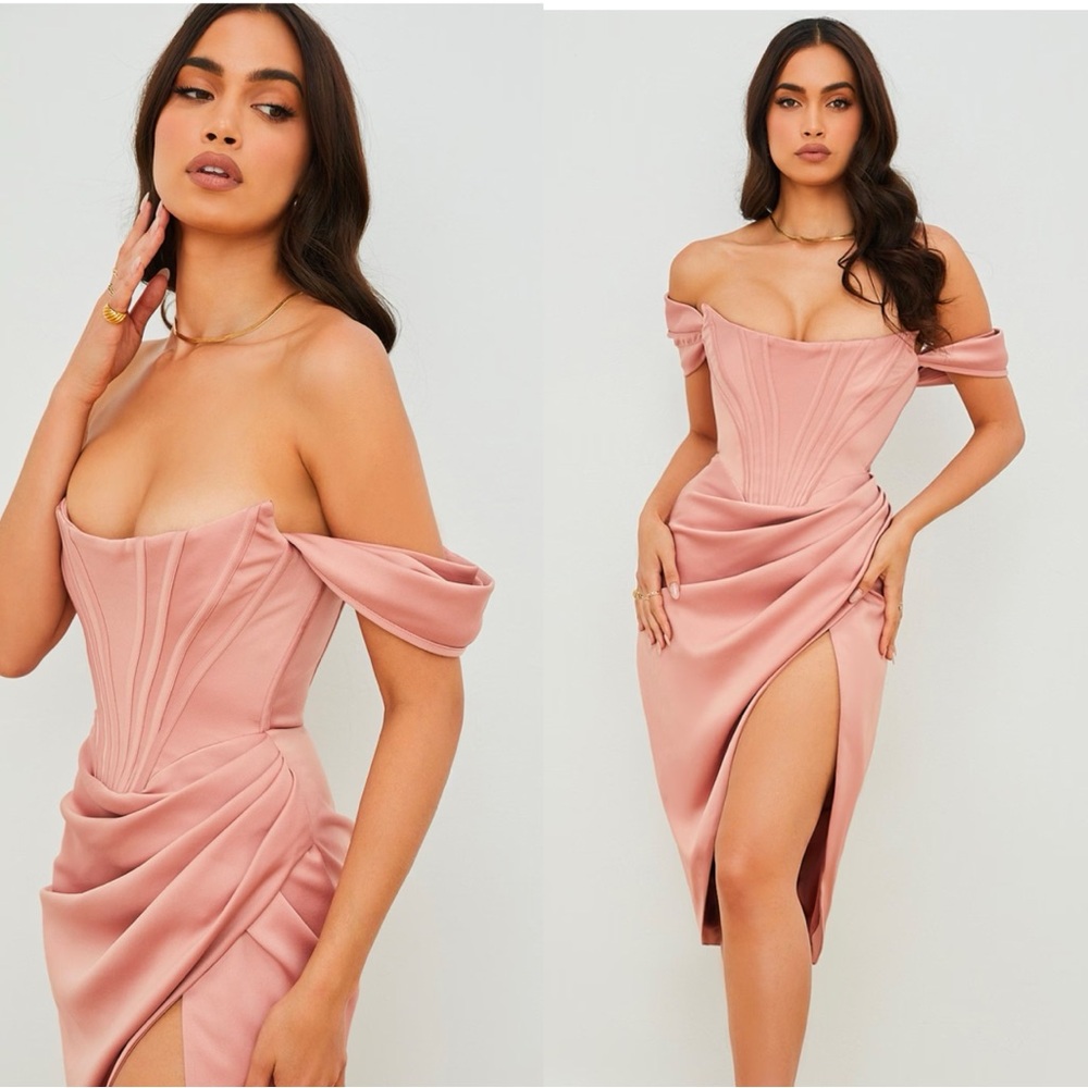 House of CB ‘Loretta’ Corset Dress Blush NWOT size‎ XS